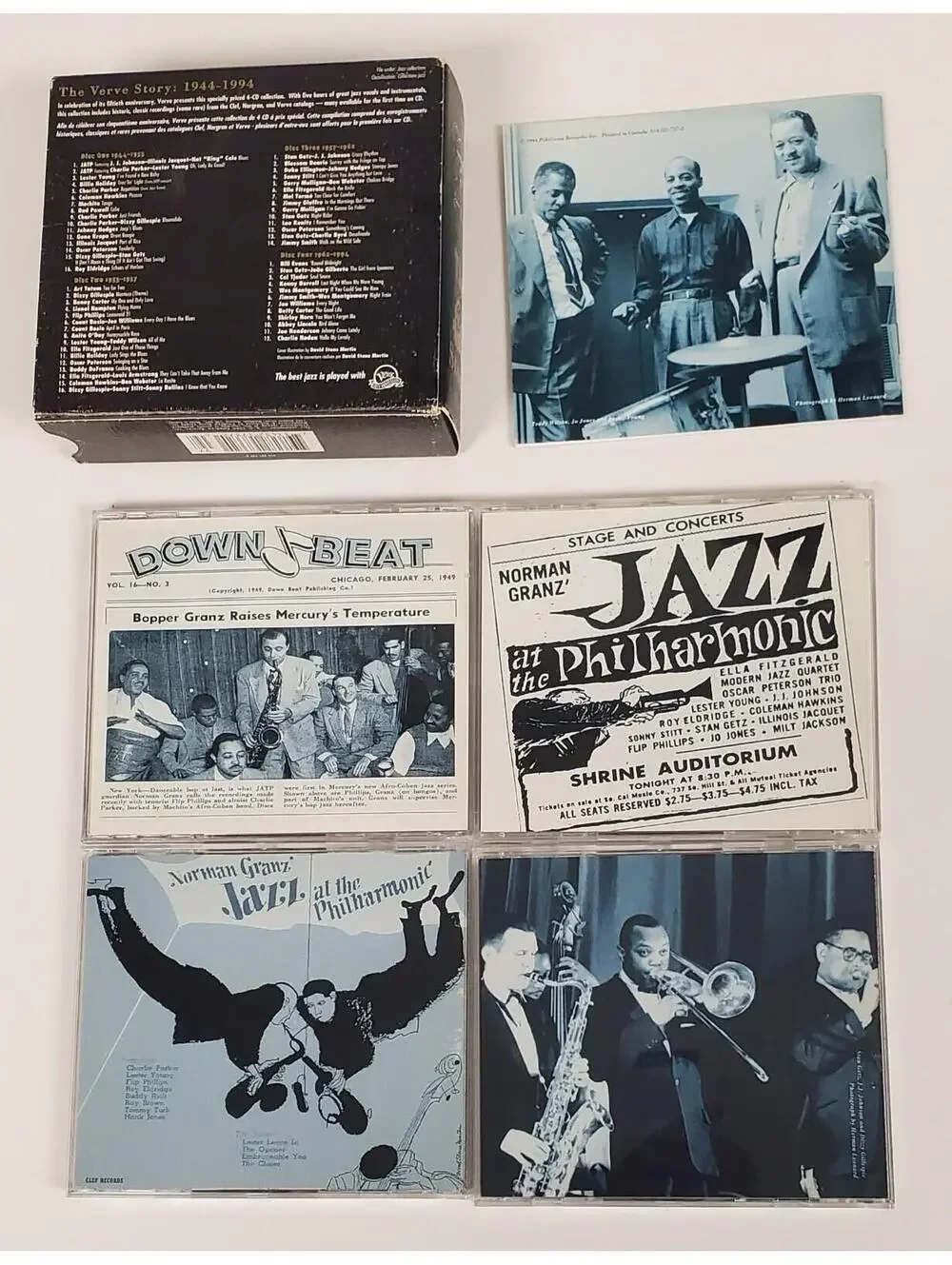 The Verve Story 1944-1994 4-CD Box Set Jazz 50th Anniversary Verve Records - Picture 6 of 9